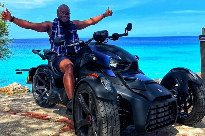 3-Hour ATV Can-Am Adventure Tour in Willemstad, Curaçao - Grote Knip gives you 20 minutes of blue water