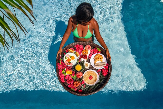Curacao Floating Breakfast Photoshoot free Drone Videos & Mimosas - Choosing between a pool and a beach