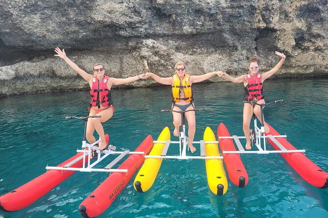 Curaçao: Waterbike Experience & Swim with Turtles Adventure - Pedaling above Curaçao’s clear water