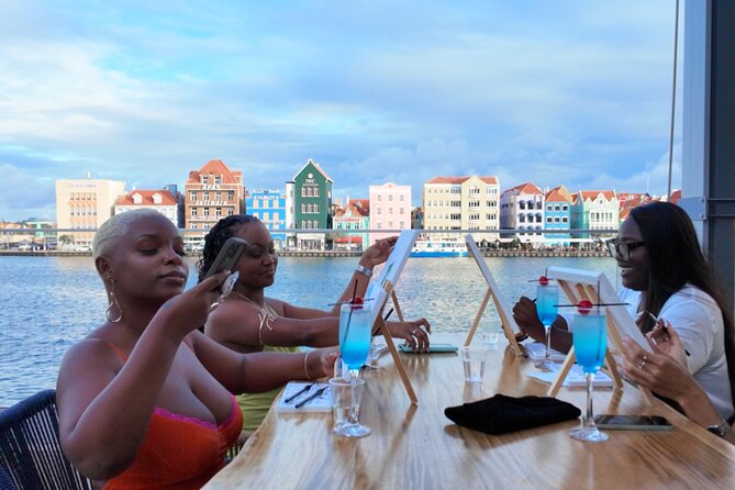 Sunset Sip and Paint Overlooking Curaçao Iconic Skyline - Painting Willemstad as the Sun Goes Down
