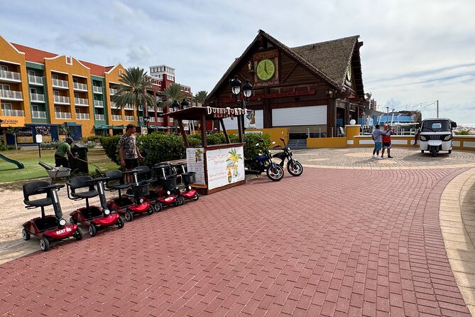 TukTuk’s Adventure Fun Tour in Curaçao - Mambo Beach mixes sand, food, and shops
